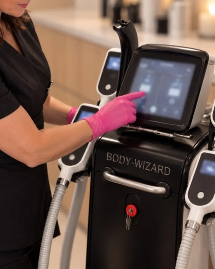 Cryolipolyse-toestel voor vetbevriezing in de cabine van Beauty Plan